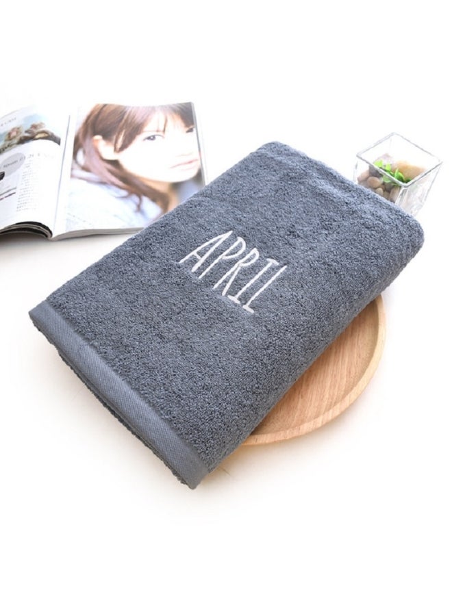 oem Soft Absorbent Increase Thickened Adult Cotton Bath Towel Grey 30 X 20 X 10cm
