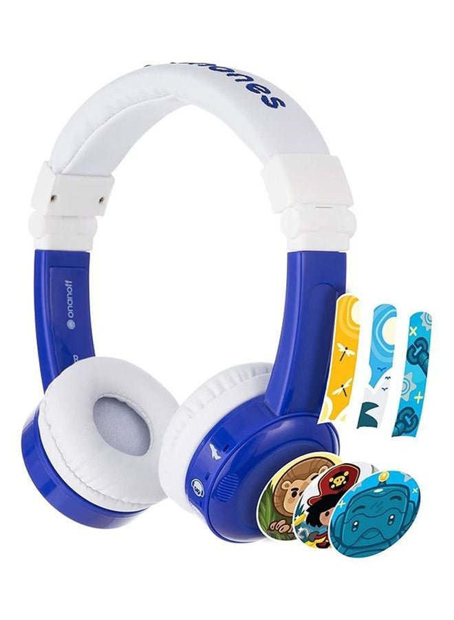 BuddyPhones InFlight Kids Foldable Headphones Blue  - Image 1