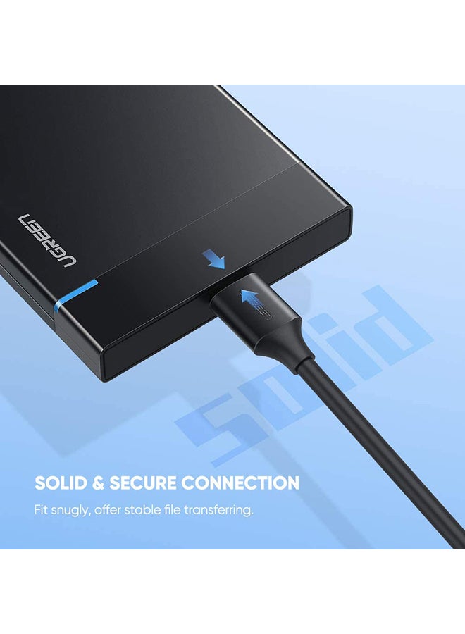 Ugreen - USB C Hard Drive Cable 3 feet Micro USB to Type C Lead compatible for USB 3.0 External Portable SSD HDD Like WD My Passport,Seagate Expansion/Backup Plus,Toshiba,Samsung M3 Black - Image 1