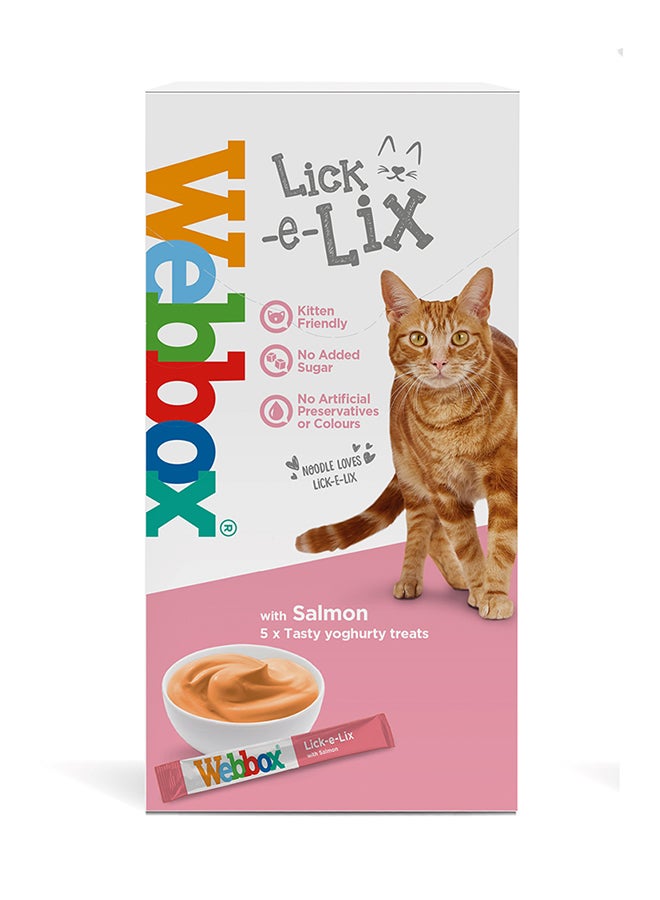 Webbox Cat Delight Lick E Lix With Salmon Multicolour 5 Sachets 15g 