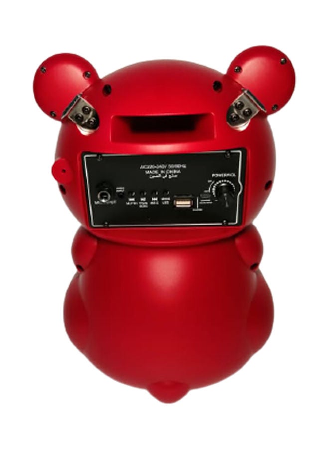 Bear Shape Bluetooth Speaker WA888 Red
