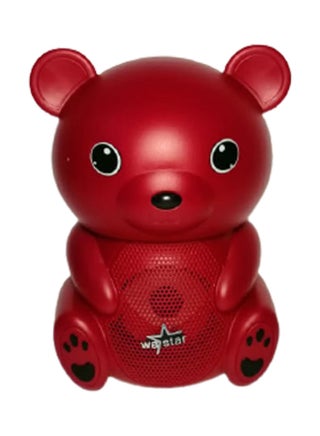 Bear Shape Bluetooth Speaker WA888 Red - v1627976659/N49718297A_1