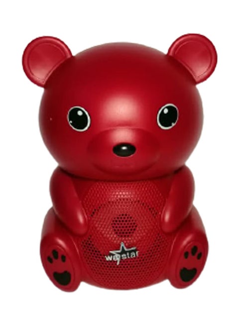 Bear Shape Bluetooth Speaker WA888 Red