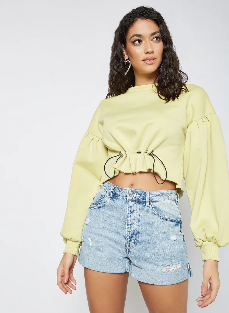 Sivvi x GenM Drawstring Sweatshirt Green