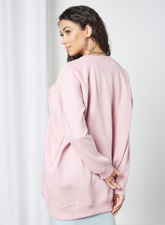 Sivvi x GenM Oversized Embroidered Sweatshirt Purple  - Image 4
