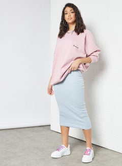 Sivvi x GenM Oversized Embroidered Sweatshirt Purple  - Image 2