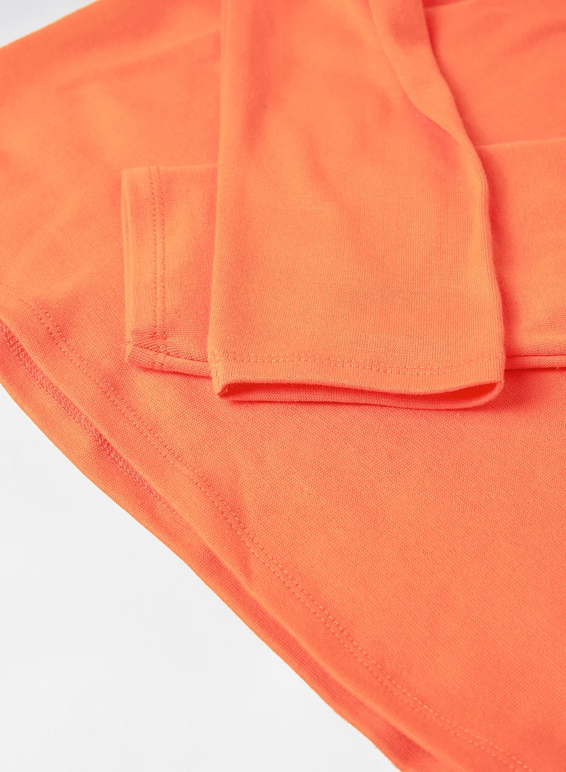 Sivvi x Aya+Zayn Kids/Teen Slogan Print Pullover Orange