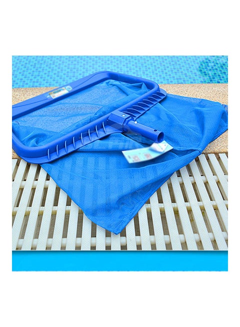Pool Skimmer Net Removal Leaf Rake with Deep Bag and Heavy-Duty Frame Blue