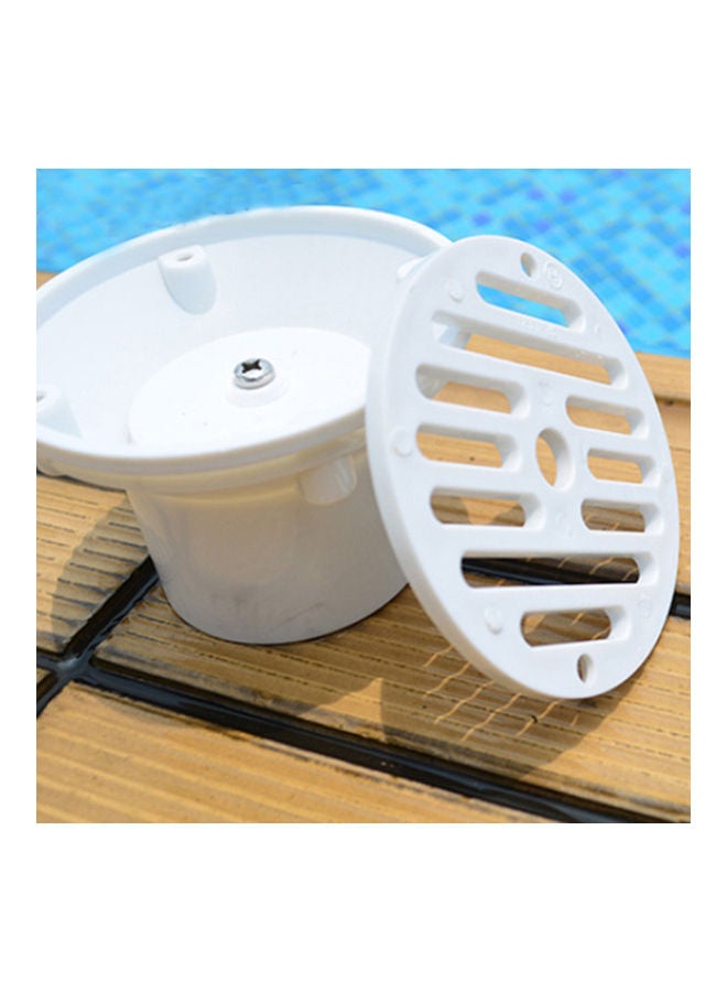 Swimming Pool Outlet Drainer Nozzle Flow Fitting Adjustable Jet White