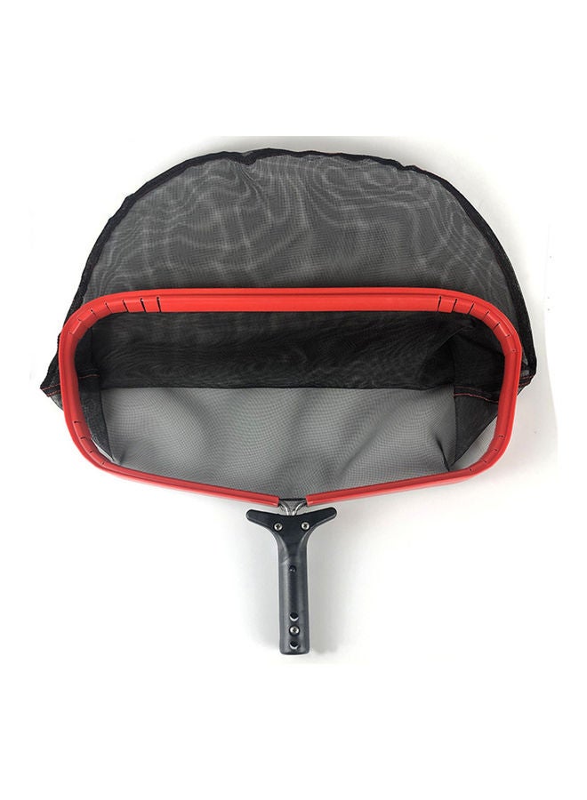 Generic Pool Skimmer Net Removal Leaf Rake with Deep Bag and Heavy-Duty Aluminium Frame Black/Red - Image 2