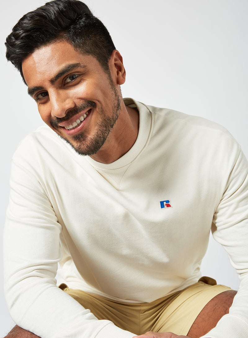 Russell Athletic - Crew Neck Logo Sweatshirt Soya - Image 1