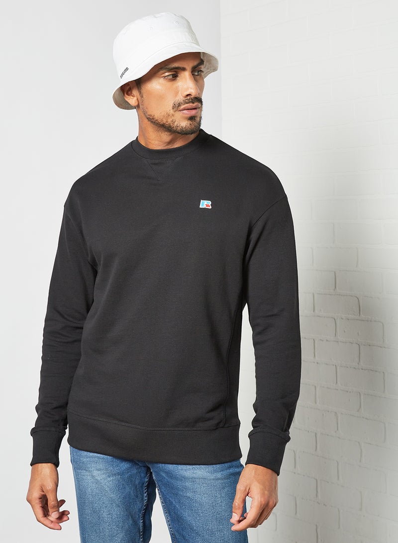 Russell Athletic - Frank Crew Neck Sweatshirt Black - Image 1