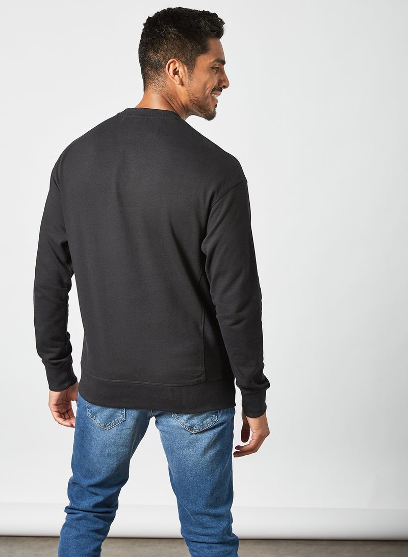 Russell Athletic - Frank Crew Neck Sweatshirt Black - Image 1