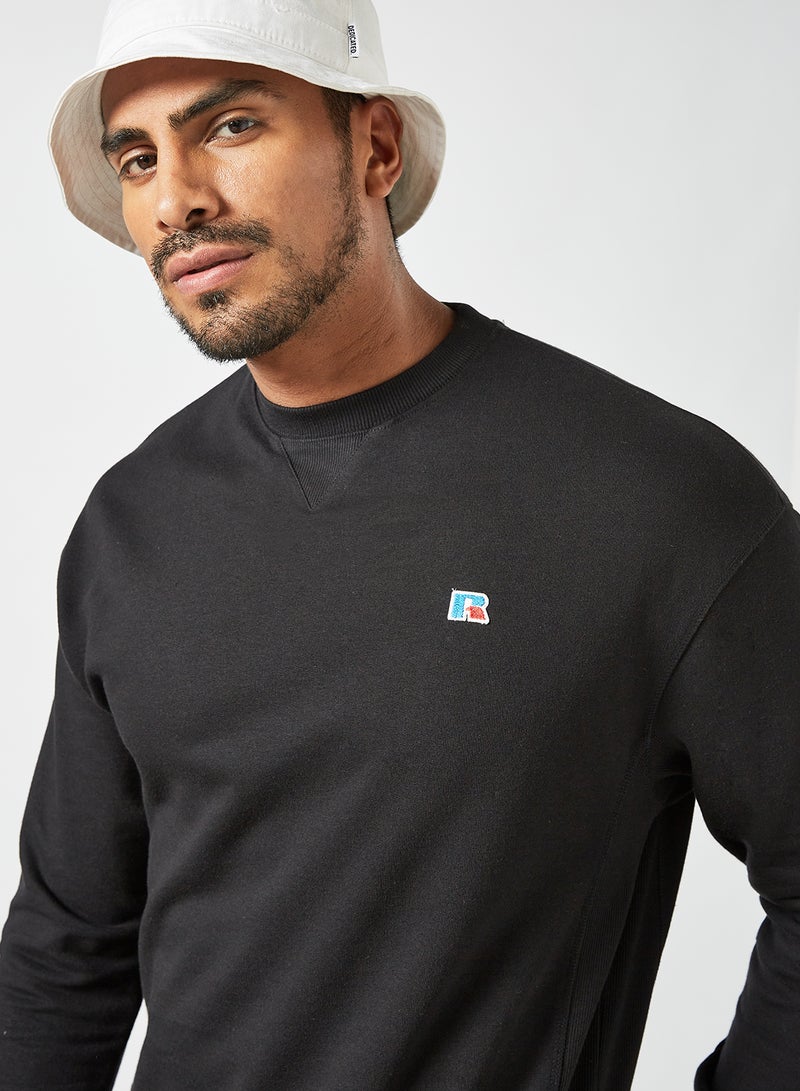 Russell Athletic - Frank Crew Neck Sweatshirt Black - Image 1