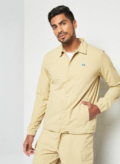 Russell Athletic Flavio Coach Jacket Beige  - Image 3