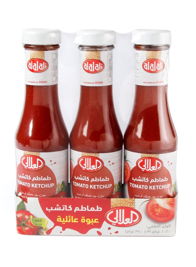 كاتشاب 340جرام عبوة من 3 قطع