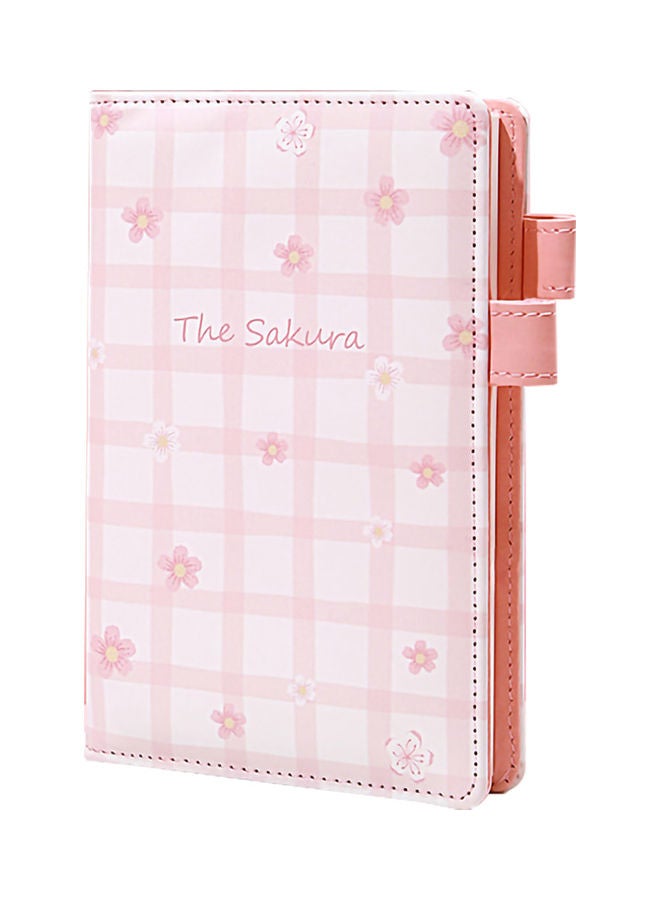 128-Sheet A6 Horizontal Line Notebook Pink - Image 1