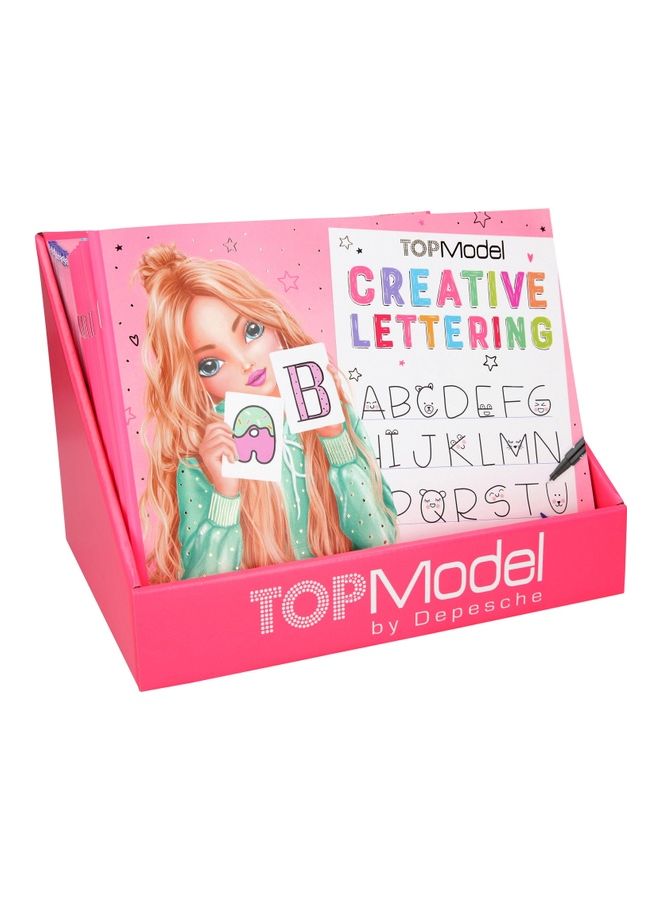 Top Model - Creative Lettering Colouring Book - Image 1