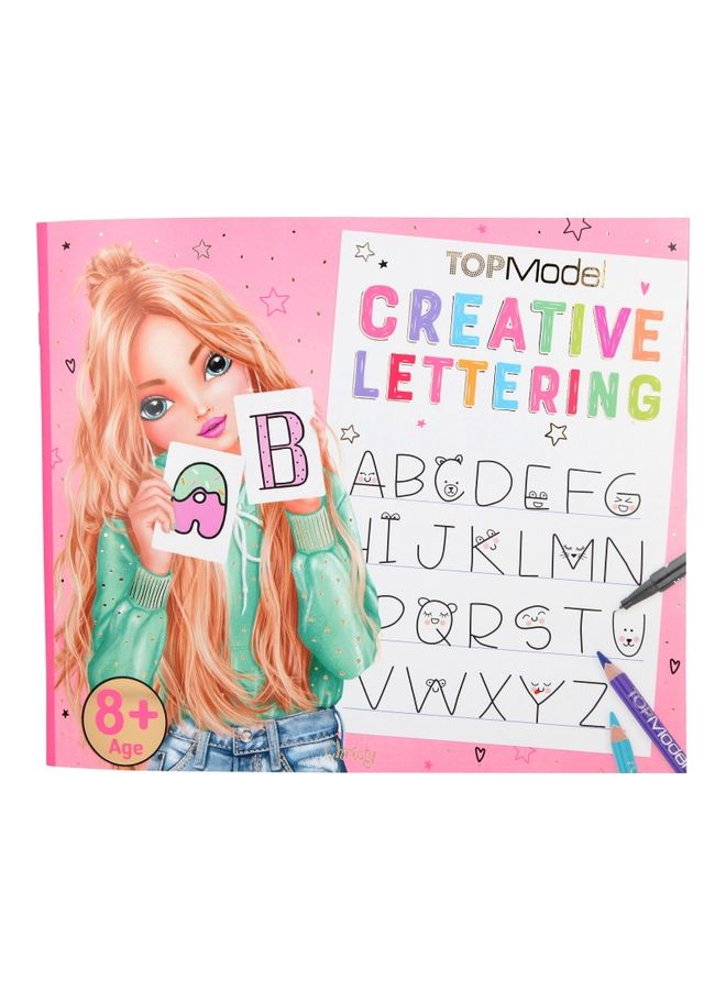 Top Model - Creative Lettering Colouring Book - Image 1