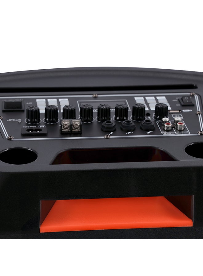 GEEPAS Hi-Fi Speaker With UHF Mic And Remote | USB And BT| With TF, FM TWS Functions | Includes Aux/Guitar And MIC Input |  2x12" DJ Speaker GMS11153 Black - Image 4