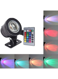 Underwater Fountain LED Light With Remote Control Black