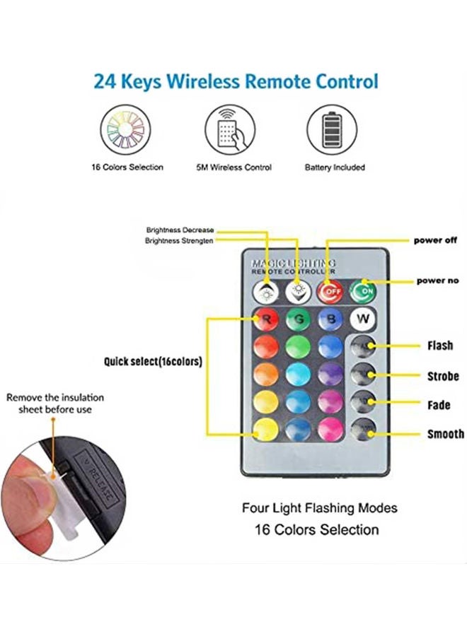 Arabest - Underwater Fountain LED Light With Remote Control Black - Image 1