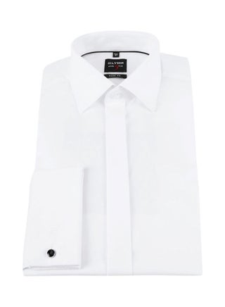 Level Five Soirée Body Fit Shirt With New York Kent Collar In Narrow Cut White - v1627982696/N49699851V_1