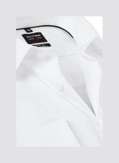 Olymp Level Five Soirée Body Fit Shirt With New York Kent Collar In Narrow Cut White  - Image 2