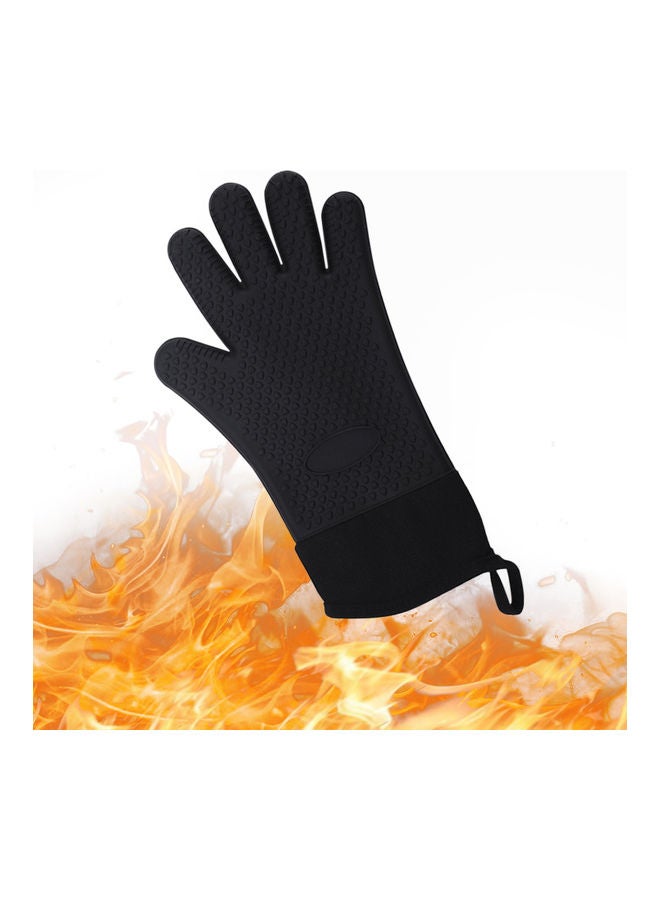 Generic Heat Resistant Grill Gloves Black 