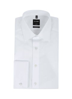 Olymp Luxor Modern Fit 100% Cotton Shirt White  - Image 1