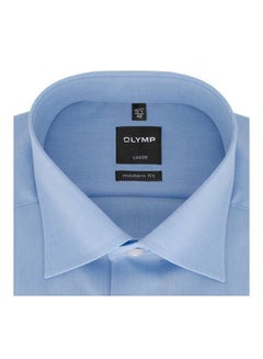 Olymp Shirt Luxor Modern Fit With New Kent Collar In Modern Fit Blue  - Image 2