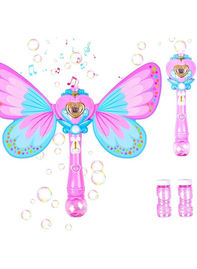 Light & Sound Girls Fairy Bubble Wand With Wings Pink With Lights And Music - v1627984206/N48145168A_6