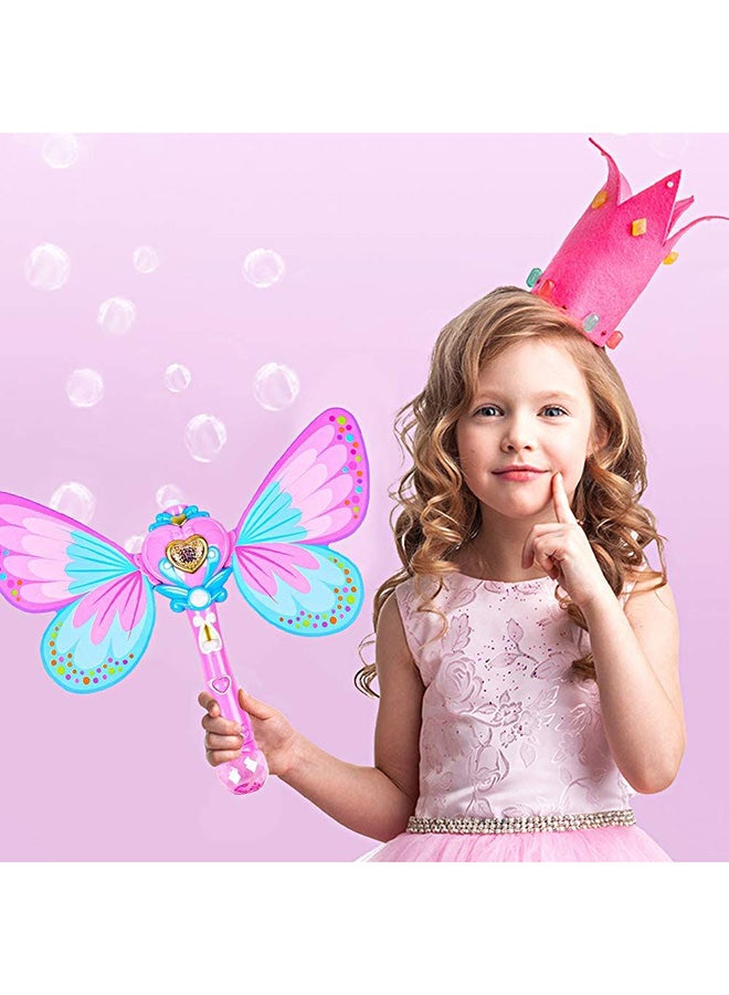 Light & Sound Girls Fairy Bubble Wand With Wings Pink With Lights And Music - v1627984206/N48145168A_8