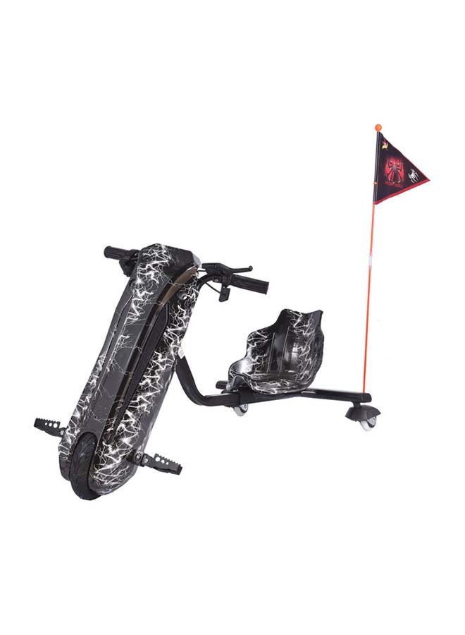 New 3 Wheel Electric Drift Scooter With LED Light black  - Image 1