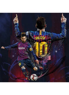 Messi Barcelona Football Club MDF Wall Art Multicolour