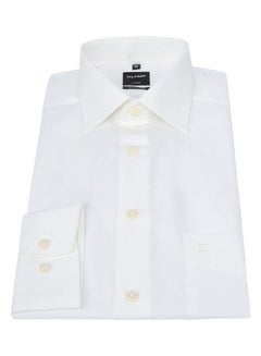 Olymp Modern Fit Shirt 100% Cotton With New Kent Collar White  - Image 1