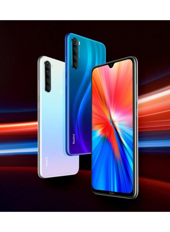 Xiaomi - Redmi Note 8 (2021) Dual Sim Moonlight White 4GB RAM 128GB 4G LTE - International Version - Image 1