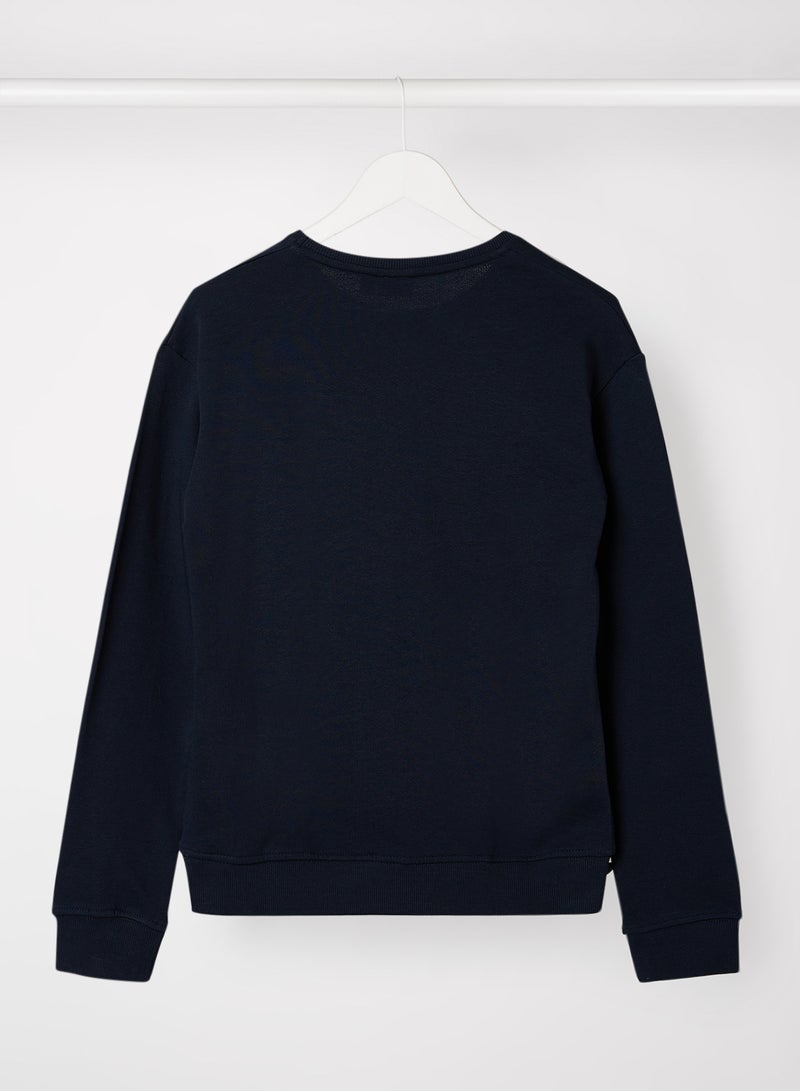 guppy Teen Slogan Sweatshirt Navy  - Image 2