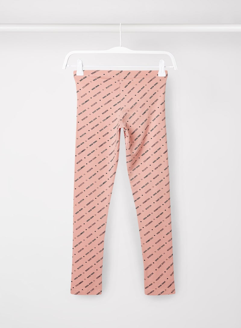 guppy - Teen All-Over Print Leggings Pink - Image 1