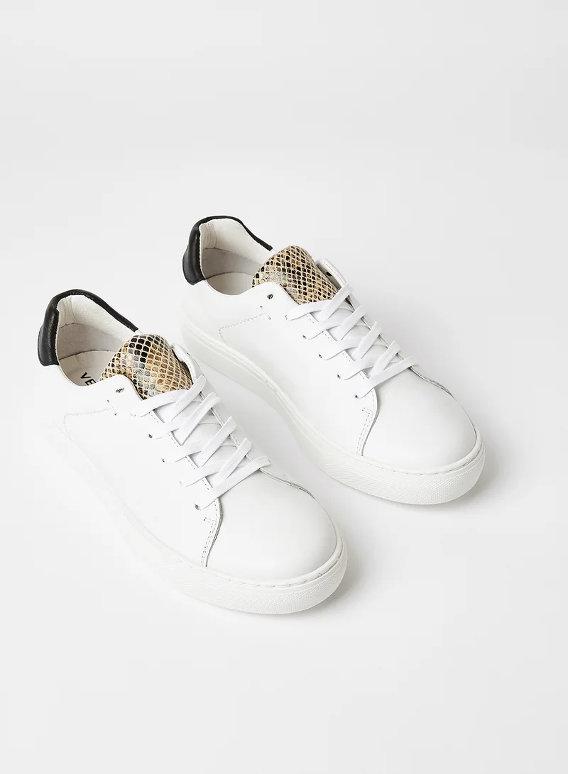 VERO MODA Tuella Leather Sneakers White