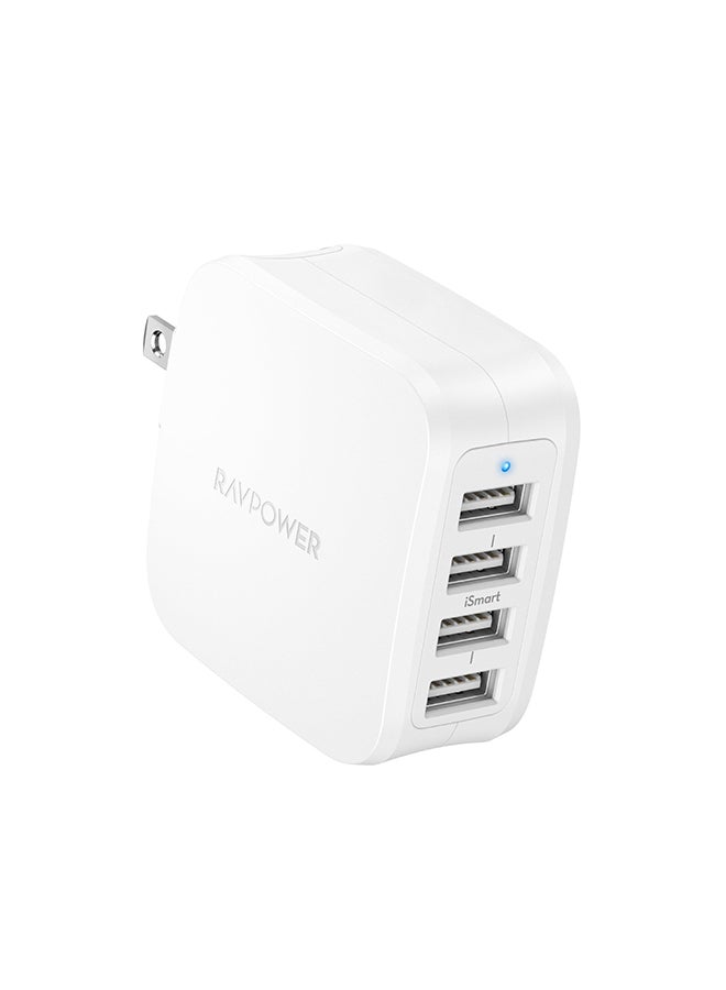 RAVPOWER Prime 40W 4-Port Wall Charger white 