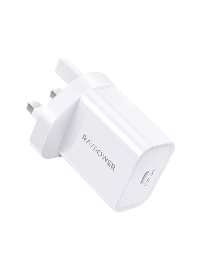 RAVPOWER RP-PC147 PD Pioneer 20W Wall Charger white  - Image 1