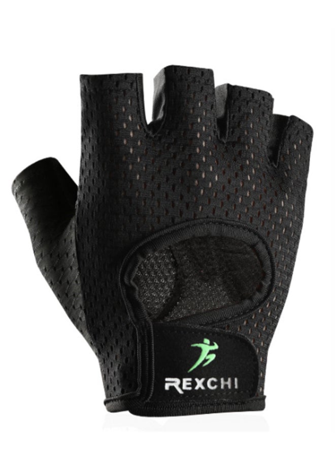 REXCHI Training Half Finger Wrist Gloves Black  - Image 2