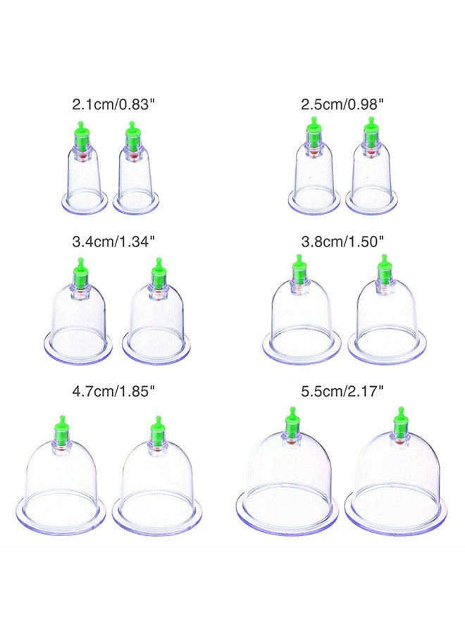 Generic - 24-Piece Cupping Therapy Hijama Cups Set With Pumping Handle - Image 1