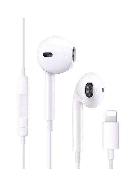 Pop-Up Window Bluetooth Lightning Headset With Mic For Apple iPhone 7/8/X/Xs/XR/11/12/13 Series White