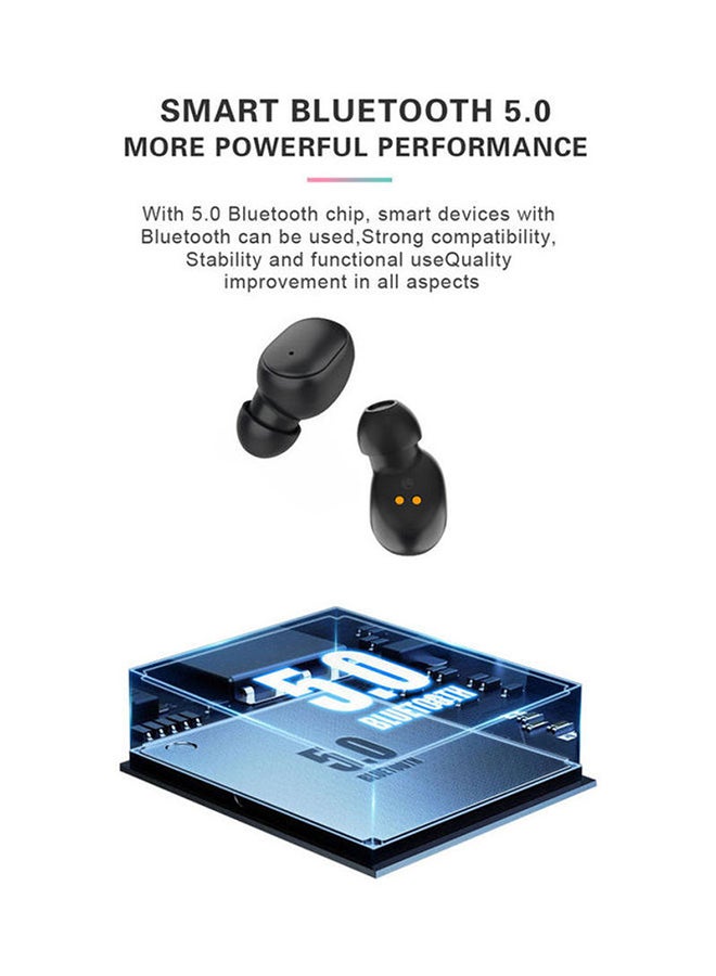 BSNL A6S  Bluetooth True Wireless Headset With Mic And Charging Case Black - Image 3