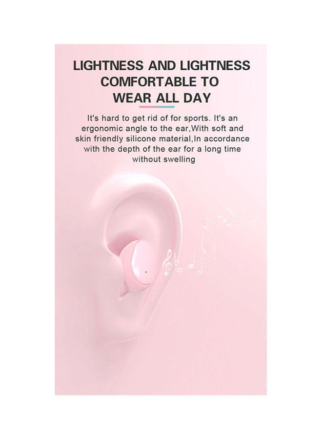 BSNL A6S  Bluetooth Wireless Earphones With Mic And Charging Case Pink - Image 4