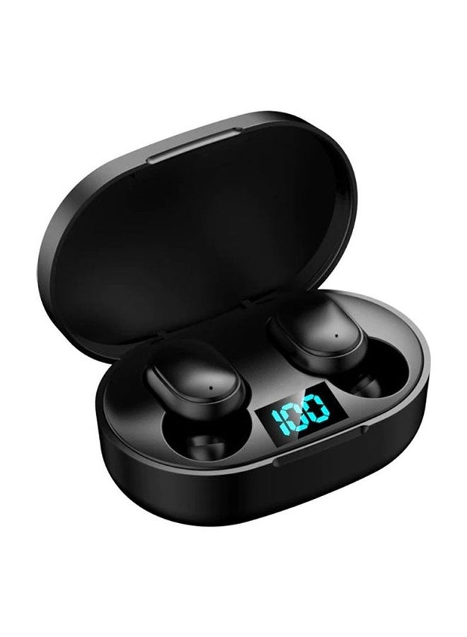 BSNL E6S Bluetooth Wireless Earphones With Mic And Charging Case Black - Image 1