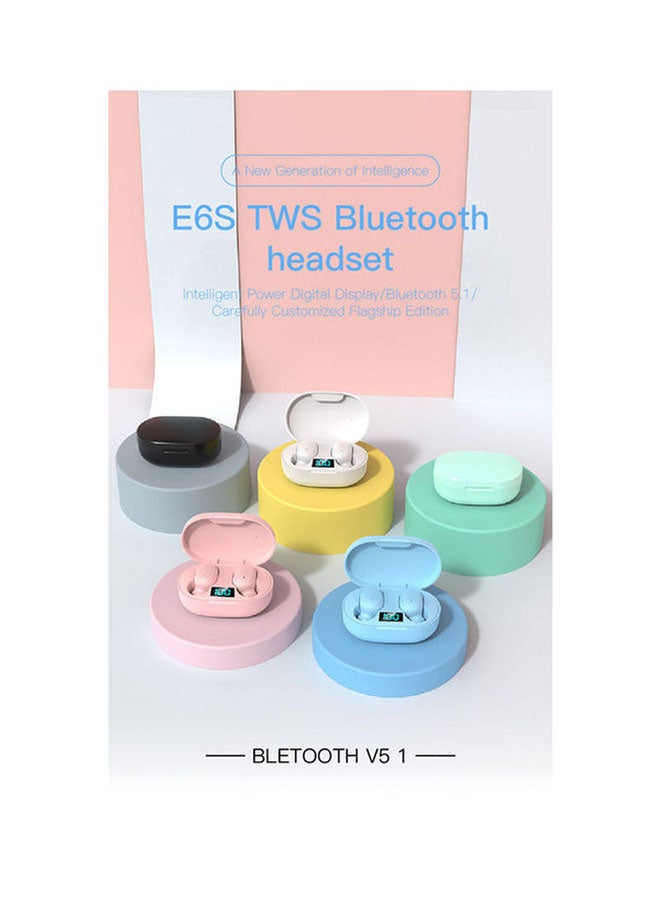 BSNL E6S Bluetooth Wireless Earphones With Mic And Charging Case Pink - Image 3