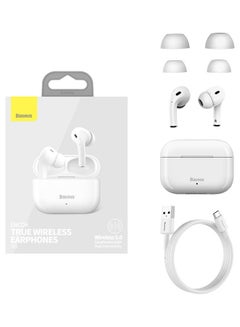 Baseus Baseus Encok W3 Wireless Bluetooth Earphone - White White  - Image 2
